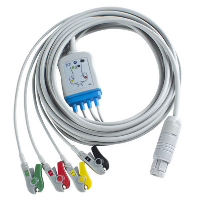 Compatível com primedic ECG Cable Primedic Defibrillador 4Lead ECG IEC Grabber