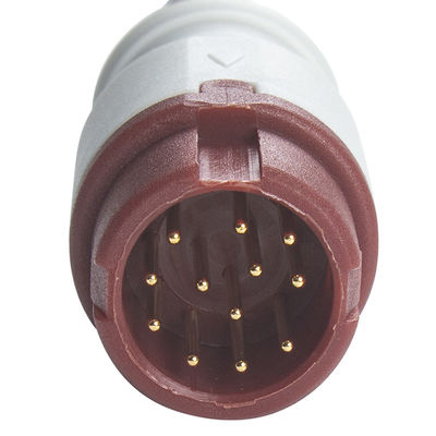 P-Hilips Dual IBP Adaptador Cable com conector de 12 pinos, comprimento de 0,3 metros e material TPU para uso médico