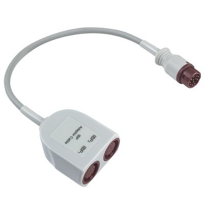 P-Hilips Dual IBP Adaptador Cable com conector de 12 pinos, comprimento de 0,3 metros e material TPU para uso médico
