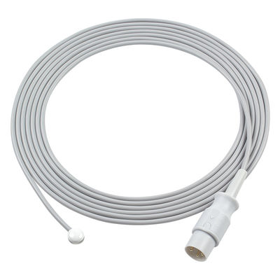 Cabos sensores de temperatura da pele de adultos do escudo de ar Conector 3Pin redondo