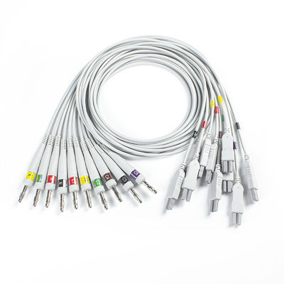 Norav Quark C12x ECG de diagnóstico 12 teste de estresse de chumbo ECG cosmético com cabo do paciente TPU