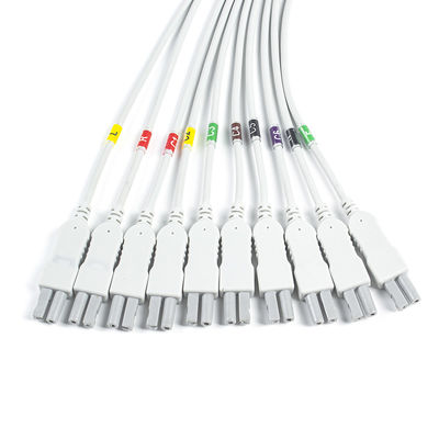 Norav Quark C12x ECG de diagnóstico 12 teste de estresse de chumbo ECG cosmético com cabo do paciente TPU