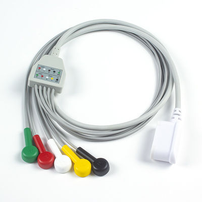 Conjunto de fios de chumbo 2104816-001 GE Seer 5Lead IEC Snap 2067634-019 Compatível GE SEER 1000