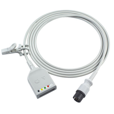 Mindray Datascope AAMI 6Pin Connector 5Lead ECG Trunk Adaptador Cable 0010-30-12377 EV 6102 ECG Extension Cable Euro Style