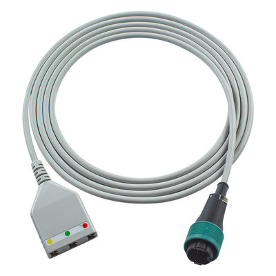 Cabo tronco Saad 8Pin ECG Saad Euro Style 3lead Cable 1,30M