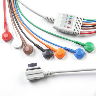 Compatível GE Healthcare 2008594-002 7-Lead ECG Telemetry Cable do paciente Seer Light Encomenda 5pcs obtenha 1pcs Saco grátis