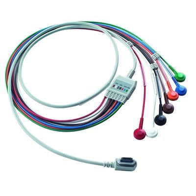 Compatível GE Healthcare 2008594-002 7-Lead ECG Telemetry Cable do paciente Seer Light Encomenda 5pcs obtenha 1pcs Saco grátis