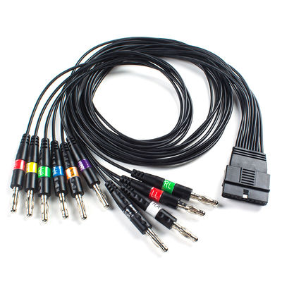 TPU 10 Cable de ECG de paciente de chumbo Banana End para Schiller FT-1 2.400331 MS-12 Cable de ECG azul