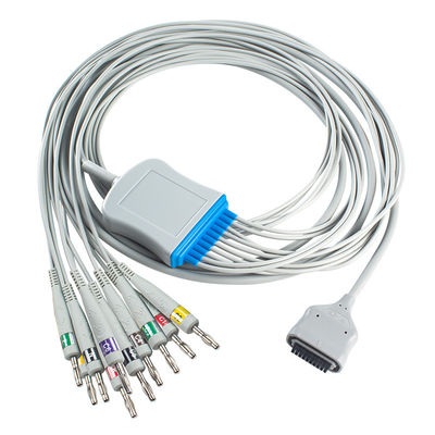 EDAN Dx12 10Lead ECG Holter Cable Banana For Trunk Cable Comprimento 2.2M Compatibilidade