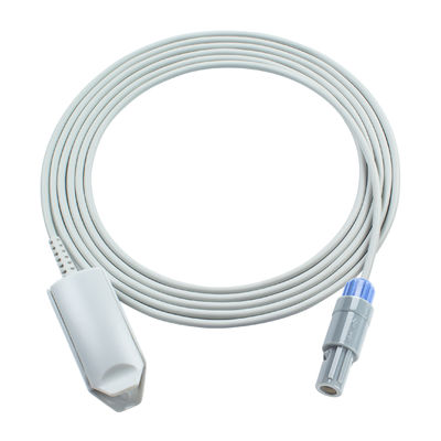 6Pin 40Degree Adult Finger Clip SpO2 Sensor 3.0M Compatível Drager Vist 120 Vist 120s