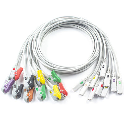 Compatível com o cabo de diagnóstico de ECG sem látex 10Lead
