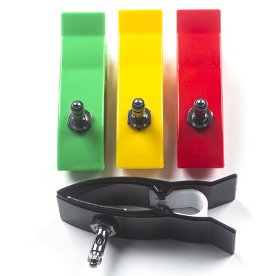 Adaptadores de pinças de membros de cores múltiplas pediátricas com conector Snap End e revestimento Ag/Cl