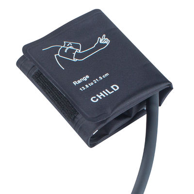 Cor da mangueira Cinza Pediátrica NIBP Mancha 13,8-21,5cm Mancha de nylon Tubo único sem bexiga