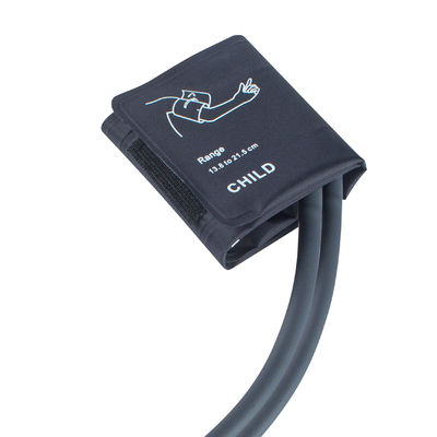 Embalagem de sacos Pediátrico NIBP manguito feito de material de nylon com tubo duplo 13,8-21,5cm