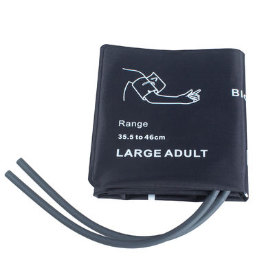 Dual tubo grande adulto NIBP punho sem bexiga 35.5-46cm punho de nylon