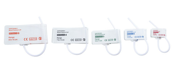 Não-látex Neonatal descartável NIBP Cuff Tubo único Tamanho 2 4-8cm