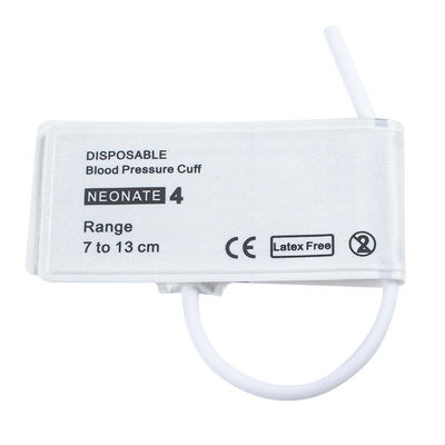 Tubo único tamanho 4 Disponível Neonatal NIBP Manseta 7-13cm para Médico