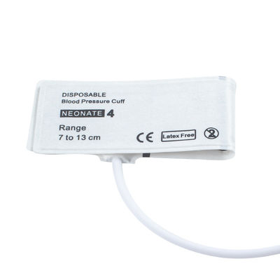 Tubo único tamanho 4 Disponível Neonatal NIBP Manseta 7-13cm para Médico