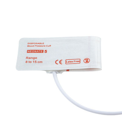 Tubo único Tamanho 5 8-15cm Punho NIBP descartável para recém-nascidos com comprimento de mangueira 20cm