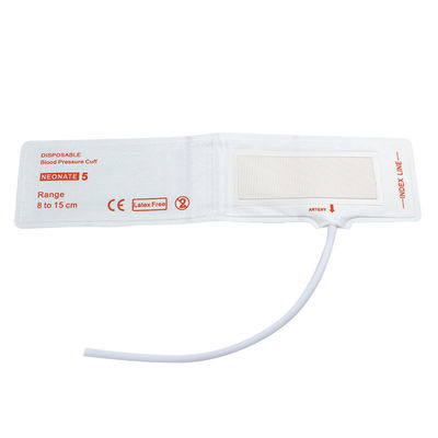 Tubo único Tamanho 5 8-15cm Punho NIBP descartável para recém-nascidos com comprimento de mangueira 20cm