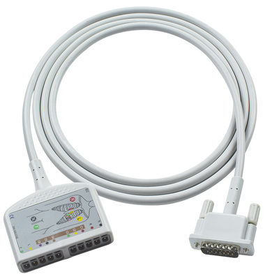 OD6mm 2.2M P-Hilips ECG Cable Trunk Cable para M1770A M1771A M1772A Pagewriter 100 Pagewriter 200