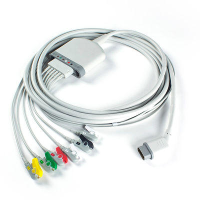 SpO2 6Lead ECG Patient Cable 3.5M Com Função SpO2/Temperatura/ECG