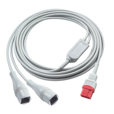 Compatível com Spacelabs IBP Cable 10Pin para Double Abbott 3.5M