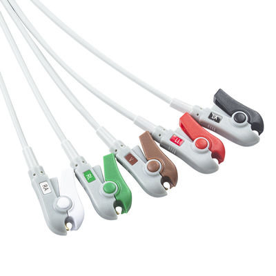 5 Grão de chumbo AHA Grabber Cable ECG semi-feito Peças sobressalentes para equipamentos hospitalares