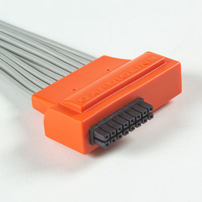 Compativel Cardioline Touch ECG 10Lead ECG Cable IEC Snap com TPU cinza e laranja