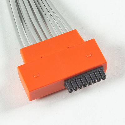 Compativel Cardioline Touch ECG 10Lead ECG Cable IEC Snap com TPU cinza e laranja