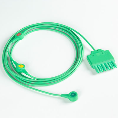 Fios de ECG Reutilizáveis Drager S-iemens Monolead 3Vias IEC Snap MS14555 Fios de ECG