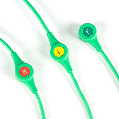 Cabos de condução de ECG reutilizáveis Drager Siemens Monolead 3Lead