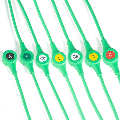 Cabo de ECG MS14682 Draeger ECG Pino Único Monolead 6Leads Fios Condutores IEC Snap