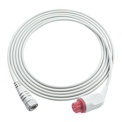 Datex IBP Adapter Cable 10Pin to Utah Connector 3.5M Grey TPU