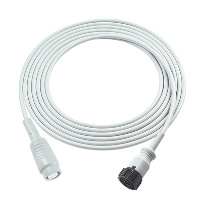 Cabo adaptador IBP compatível com GE 5 pinos para Abbott 3,5M TPU cinza