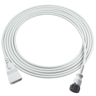 Cabo adaptador IBP compatível com GE 5 pinos para Abbott 3,5M TPU cinza