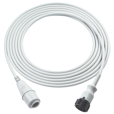 Cabo adaptador IBP compatível com GE 5 pinos para Abbott 3,5M TPU cinza