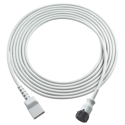 Cabo adaptador IBP compatível com GE 5 pinos para Abbott 3,5M TPU cinza