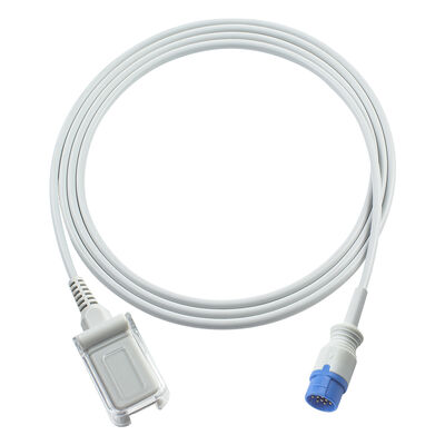 Emtel SpO2 Sensor Cable SpO2 Adaptador Cable Nelcor Não O-ximax Tech 10Pin para DB9 conector