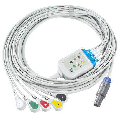 Biosys ECG Cable and leadwires 6pin BPM-103 ECG cable