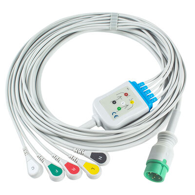 Cabo e fios de ECG criativos de 12K e 6 pinos