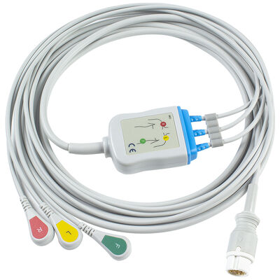 Cabo de ECG 5 Chumbo 12Pin M1975A para Adultos Pediátricos
