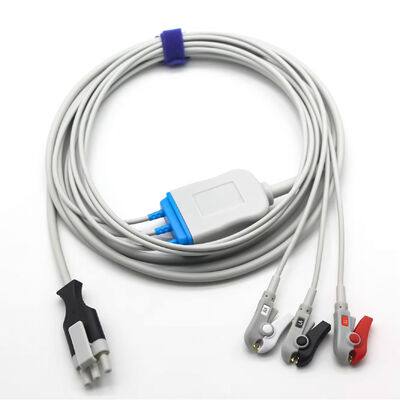 Primedic XD100 XD30 desfibrilador ECG paciente ECG Cabo e fios de chumbo 3Pin 3Lead