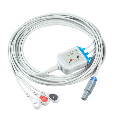Huntleigh 8Pin Multi-Parameter Monitor Smartsigns Compact 300 500 ECG Cable Cabos ECG e fios de chumbo
