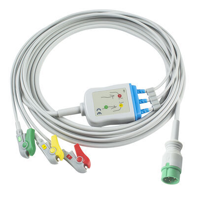 Zoncare PM7000D Cabo e fios de ECG de 3/4/5 derivações