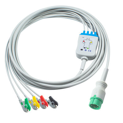 Zoncare PM7000D Cabo e fios de ECG de 3/4/5 derivações