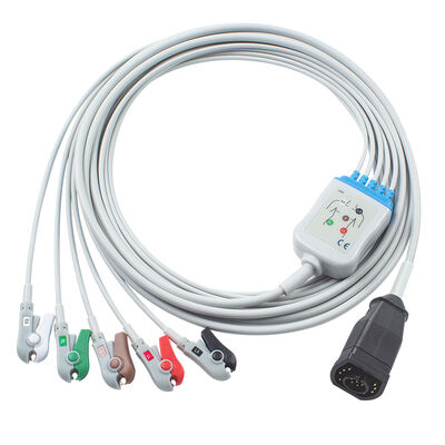 Cabo e fios de ECG de uma peça Zoll 15Pin