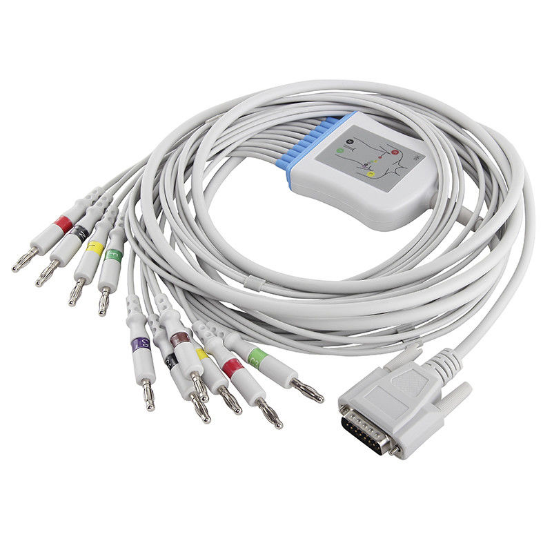 Conector do IEC 4.0Banana do cabo SE-3, SE-12 01.57.107048 do ECG de Edan e dos Leadwires