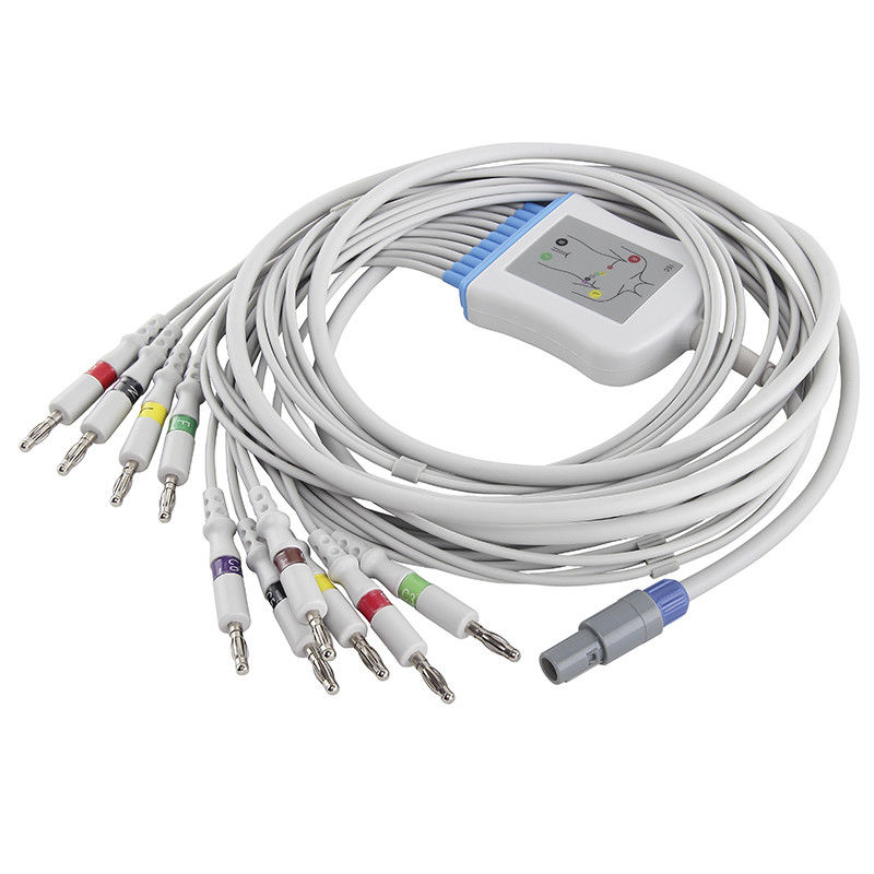 Conector do IEC 4.0Banana do cabo e dos Leadwires do ECG de Welch Allyn SE-PRO-600 M2461A