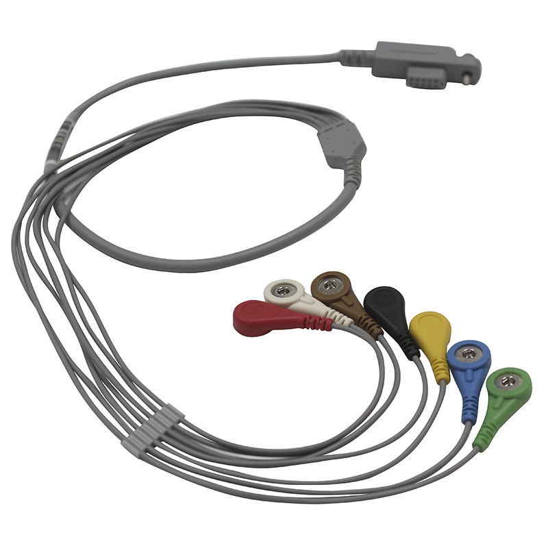 Tipo velho pressão do IEC da ligação do cabo de JincoMed e dos Leadwires 10 de Holter ECG